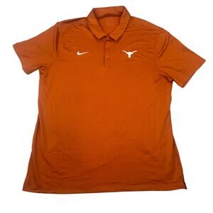Men's Nike Dri-FIT College Polo UT Austin Texas Longhorns Golf Shirt Size XL